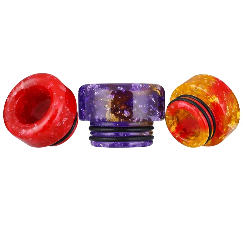 810 فوهة تدخين للفم من الراتنج الملون، أطراف تنقيط البخاخة، أطراف تنقيط مبخرة مقاومة للحرارة