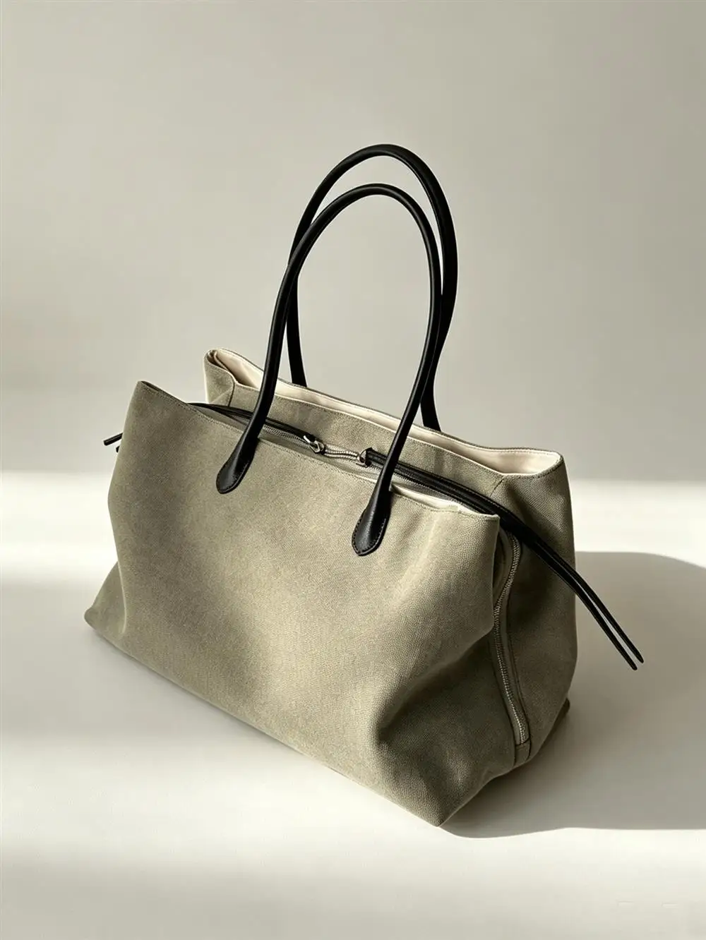 Bolso tote retro de lona gruesa para mujer, de gran capacidad, bandolera, impermeable, de mano