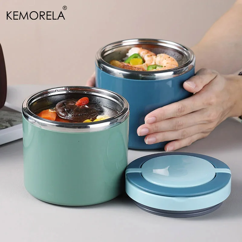 630/1000 ml 304 Edelstahl Lunchbox Trinkbecher Lebensmittel Thermoglas Suppe Gruel Isolierte Thermosbehälter Tragbare Lunchbox