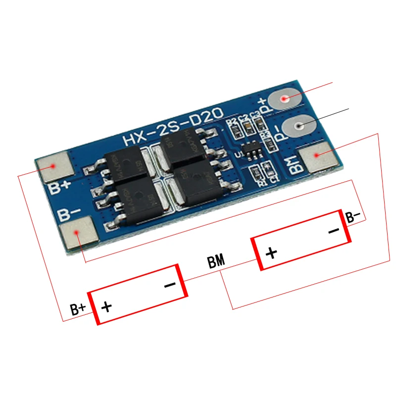 2S 10A 7.4V 18650 L… - image