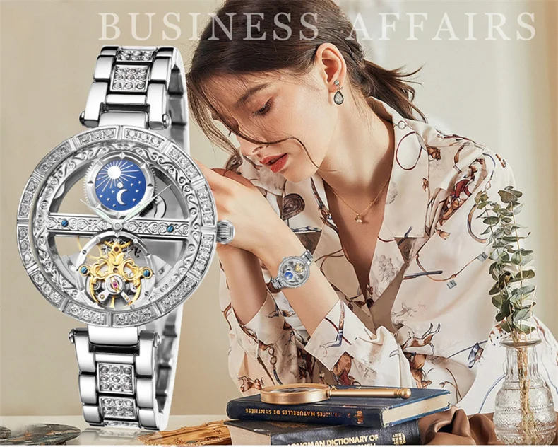 Women Automatic Mechanical Watch Top Brand Luxury Leather Waterproof Watches Ladies Skeleton Tourbillon Clock reloj mujer New Se6fa8211f4414eb1b56d2a1cace1ebb9G