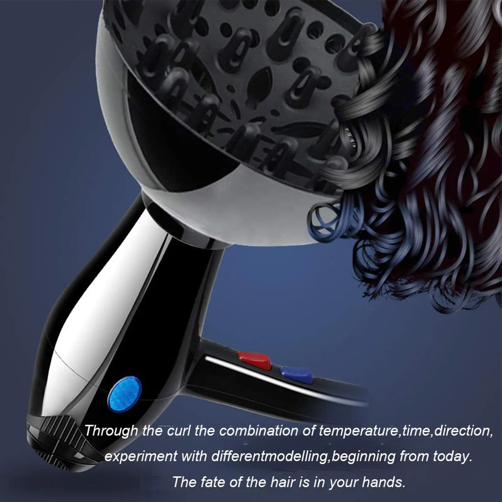 Universal Hairdryer Diffuser Cover Adjustable Black Curling Hair Dryercover Barber Hair Diffuser Salon Home Curly Styling Tools