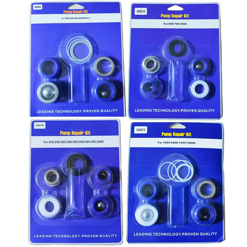 Airless Sprayer Pump Repair Kit 244194 248212 248213 249123 For 390/395/495/595/3400/695/795/3900/7900/200/300/5900/1095/Max V