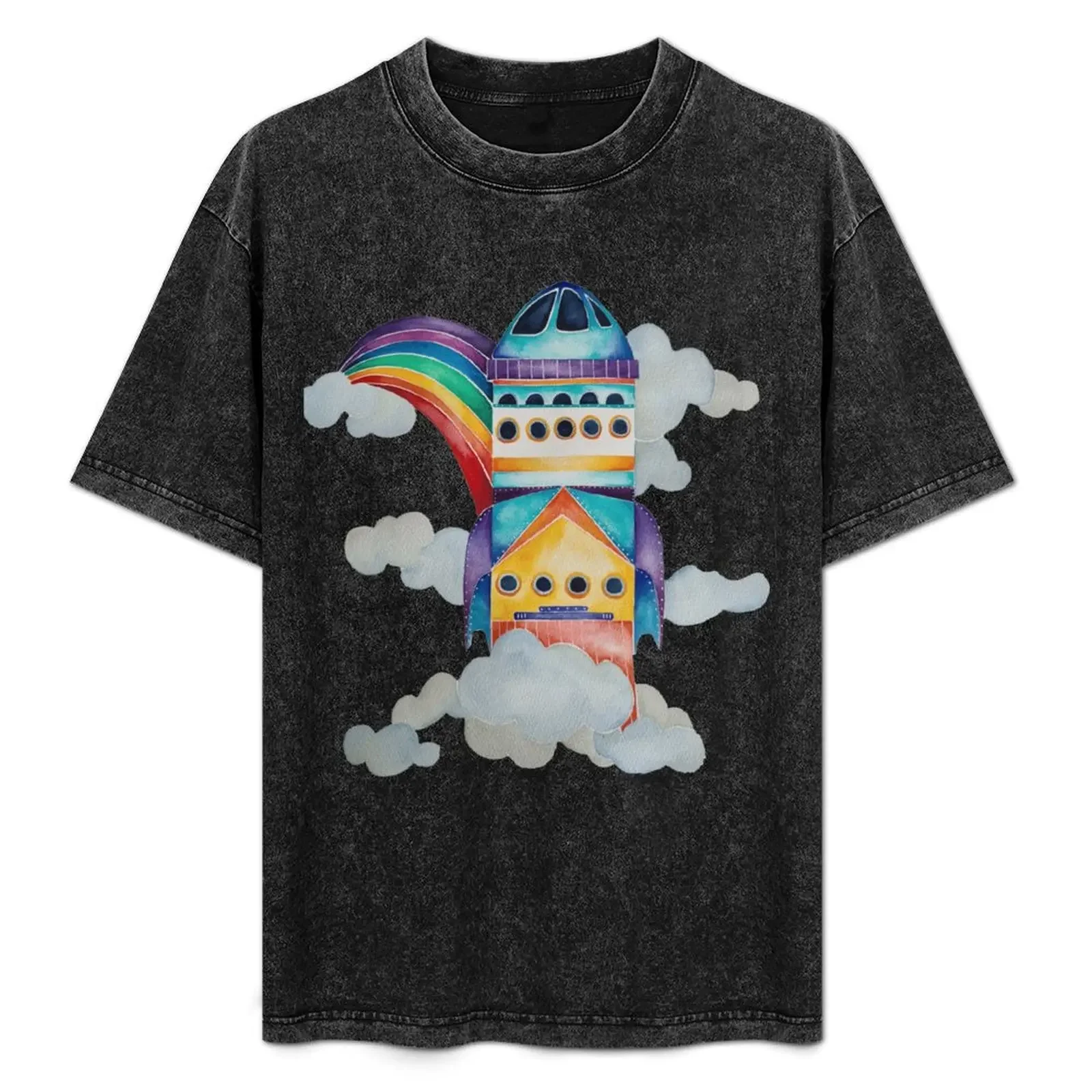 

Watercolour spaceflight T-Shirt Urban Style Print T-Shirt