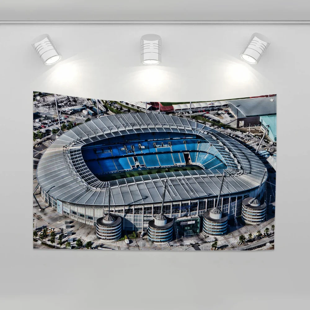 Soccer Fan Garden Banner Outdoor Garage Wall Hanging Football Club Style Decor Gift Elevate Your Space Simple Installation