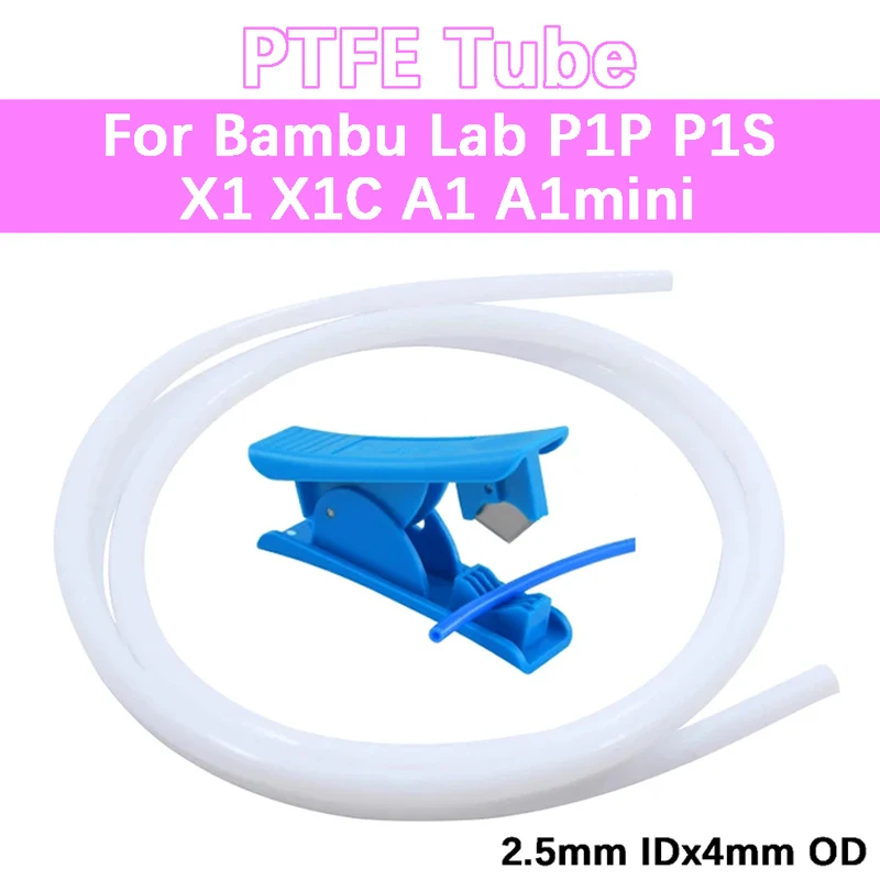�y�Z�[�����zBambu Lab A1/A1 mini/P1P/P1S/X1C�p PTFE�`���[�u ���a2.5mm �O�a4mm �_�C���N�g�h���C�u�G�N�X�g���[�_�[3D�v�����^�[ Creality K1 Ender 3 V3�Ή�
