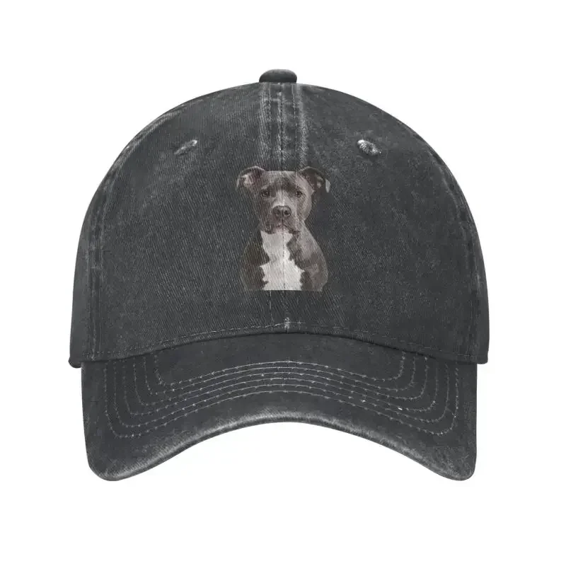 Cotton American Pit Bull Terrier Baseball Cap Women Men Breathable Dad Hat Sports