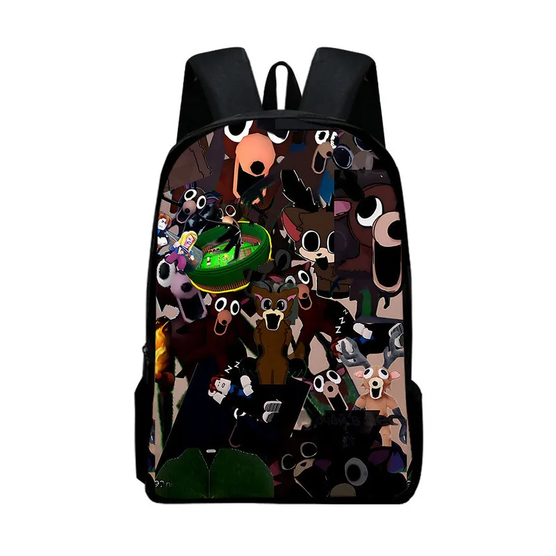 حقيبة ظهر 99 ليلاً في الغابة للطلاب حقيبة مدرسية بطبقة مزدوجة للأطفال حقيبة مدرسية حقائب كتب هدايا عيد ميلاد عالية الجودة