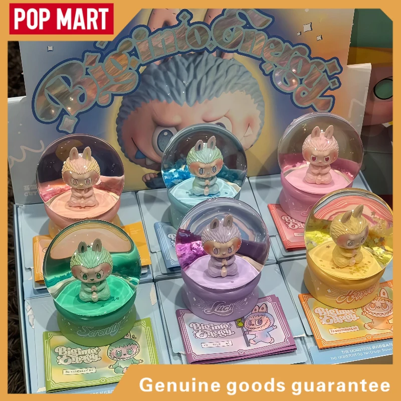

Pop Mart Labubu Big Into Energy Light Up Crystal Ball Blind Box Collectible Figure Desktop Decor Gift For Kids Adults Collectors