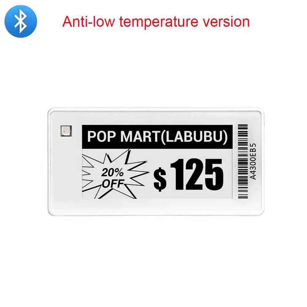 Electronic Shelf Label Anti-low Temperature 2.13inch Digital Price Tag Black White E-ink Display Screen for Supermarket Store