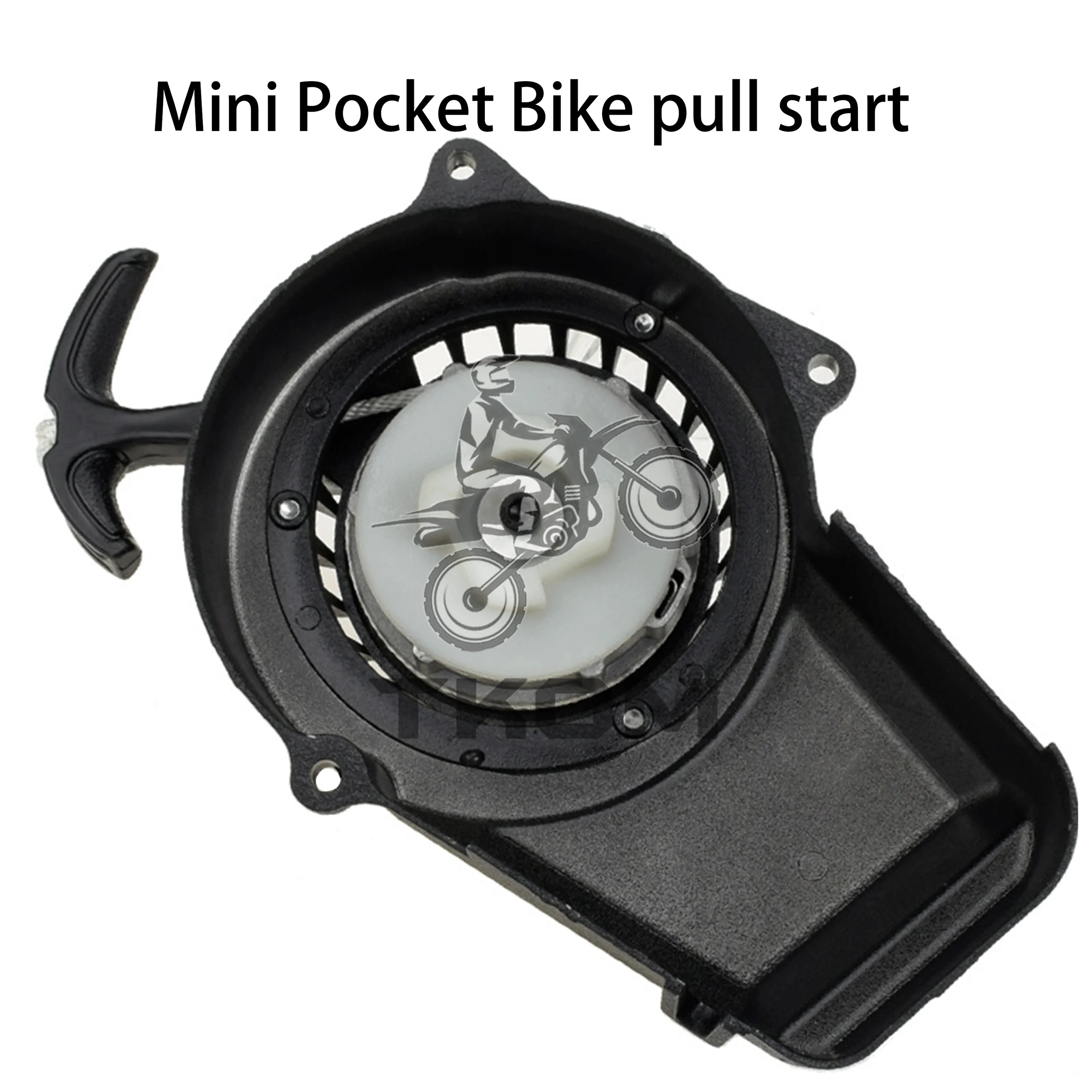 Arrancador de tirón fácil para motores de 2 tiempos de 47cc, 49cc, 50cc, para Pocket Bike, Mini Moto, Dirt Bike, Pocket Rocket Bike, Quad y ATV.