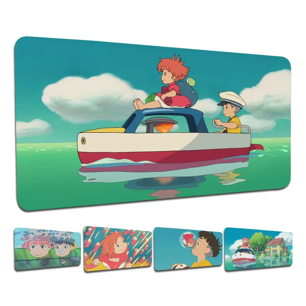 Cartoon Ponyo Custom Skin Thickened Mouse Pad Oversized Gami