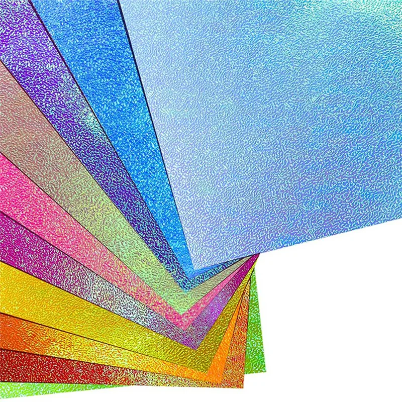 ورق لامع A59E-ورق لامع للحرف اليدوية - 150 ورقة ورق ملون مربع قابل للطي للمهارات التي تصنعها بنفسك
