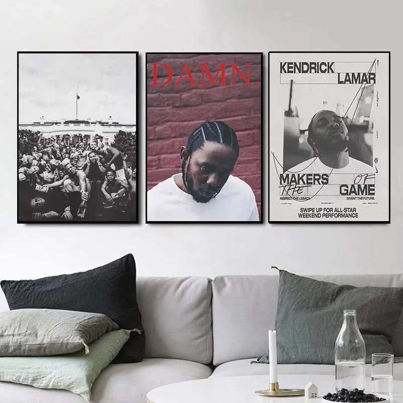 Kendrick Lamar Music Character Album Style Art Home Wall Decor Canvas Poster Aesthetics Modern Design Bedroom Living Picture