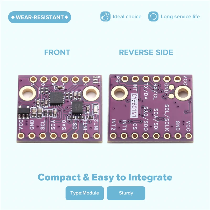B04C-ICM-45686 ICM-42688 BMI323 6-Axis Acceleration Gyroscope Sensor Module 601N1 BMI323