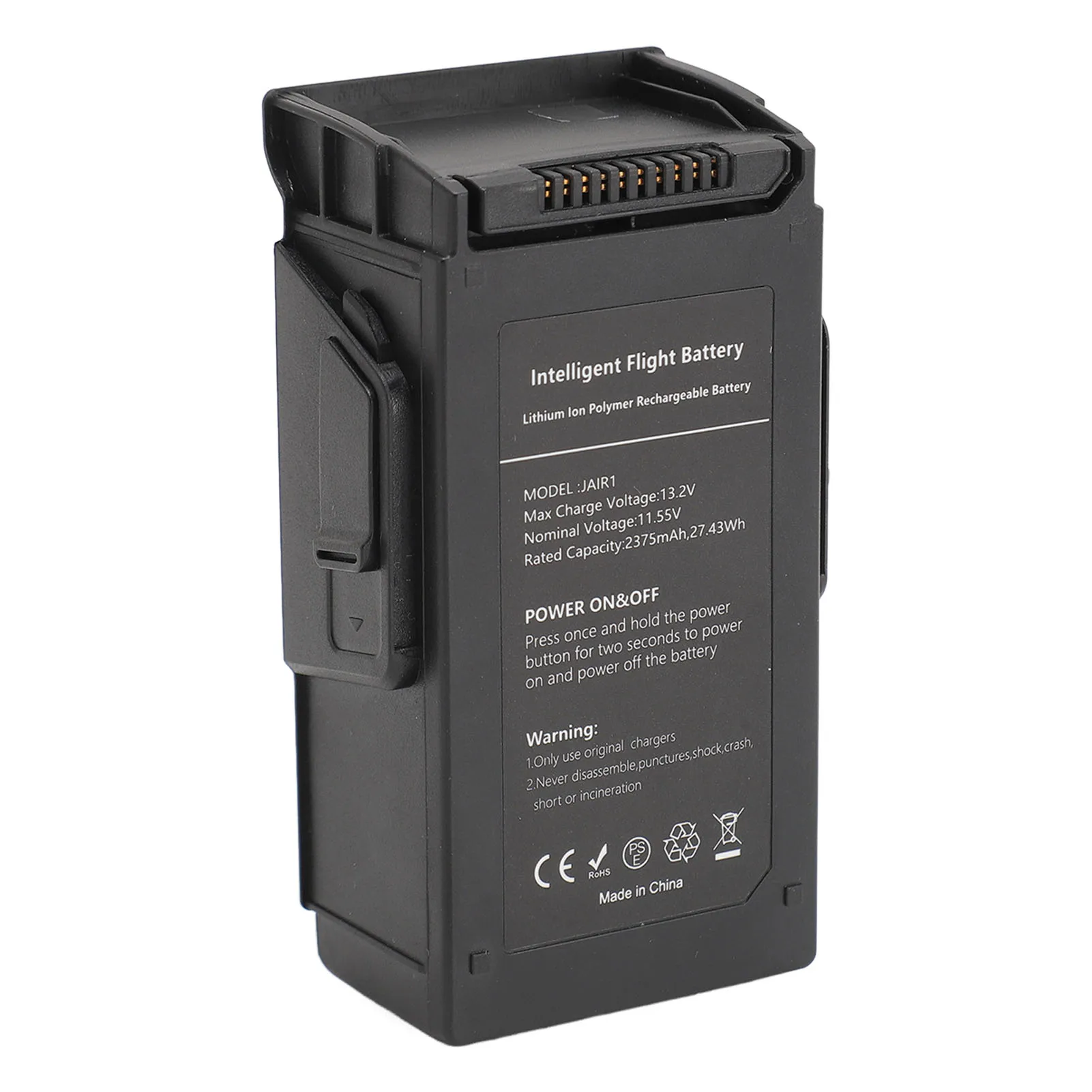 Quadcopter Intelligent Flight Battery Safe 2375mAh Plastic Intelligent Flight Battery Replacement 4 LED Lights for Mavic Air