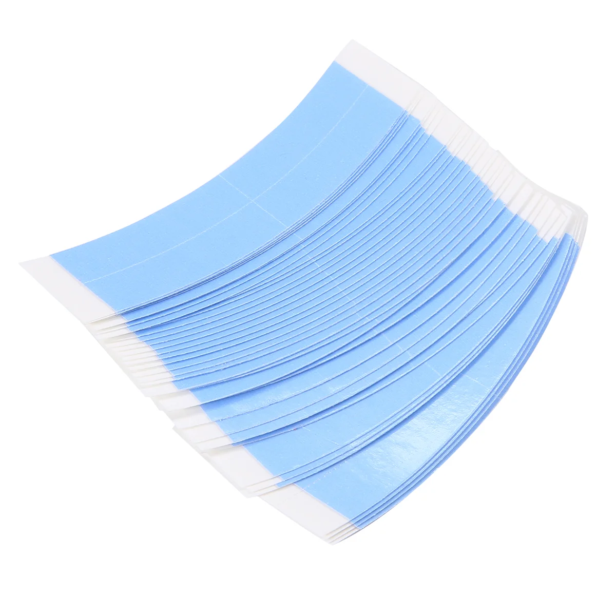 AT77 36Pc/Lot Blue Fixed Double Tape Wig Adhesive Extended Hair Tape Waterproof for Toupee Lace Wig Film with Slitting Line