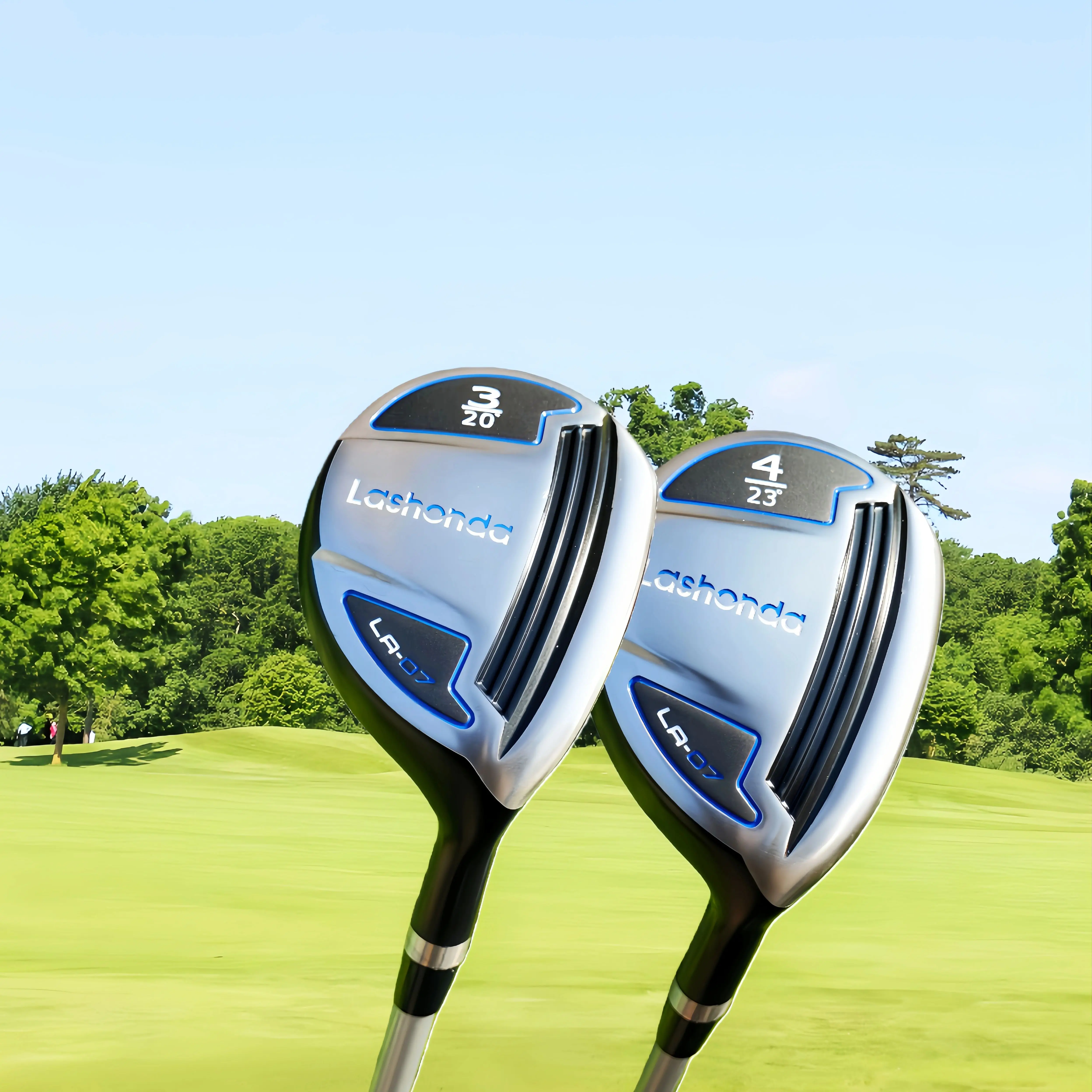 Lashonda LA‑07 Golf Hybrid UT Club 3‑9PA, Streamlined Low Wind‑Resistance Head, Matte Metal Finish, High‑Rebound Face for Long D