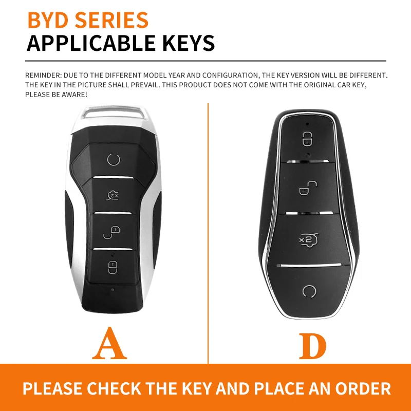 حافظة مفاتيح السيارة الجلدية حقيبة لـ BYD Song Plus Pro Atto 3 Han EV Tang EV600 DM Qin Seal Dolphin Yuan MAX DMI ملحقات السيارات #2