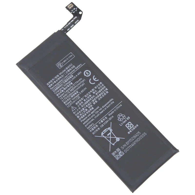 BM52 5260mAh OEM Battery For Xiaomi Mi CC9 Pro / Mi Note 10 / 10 Pro / 10 lite