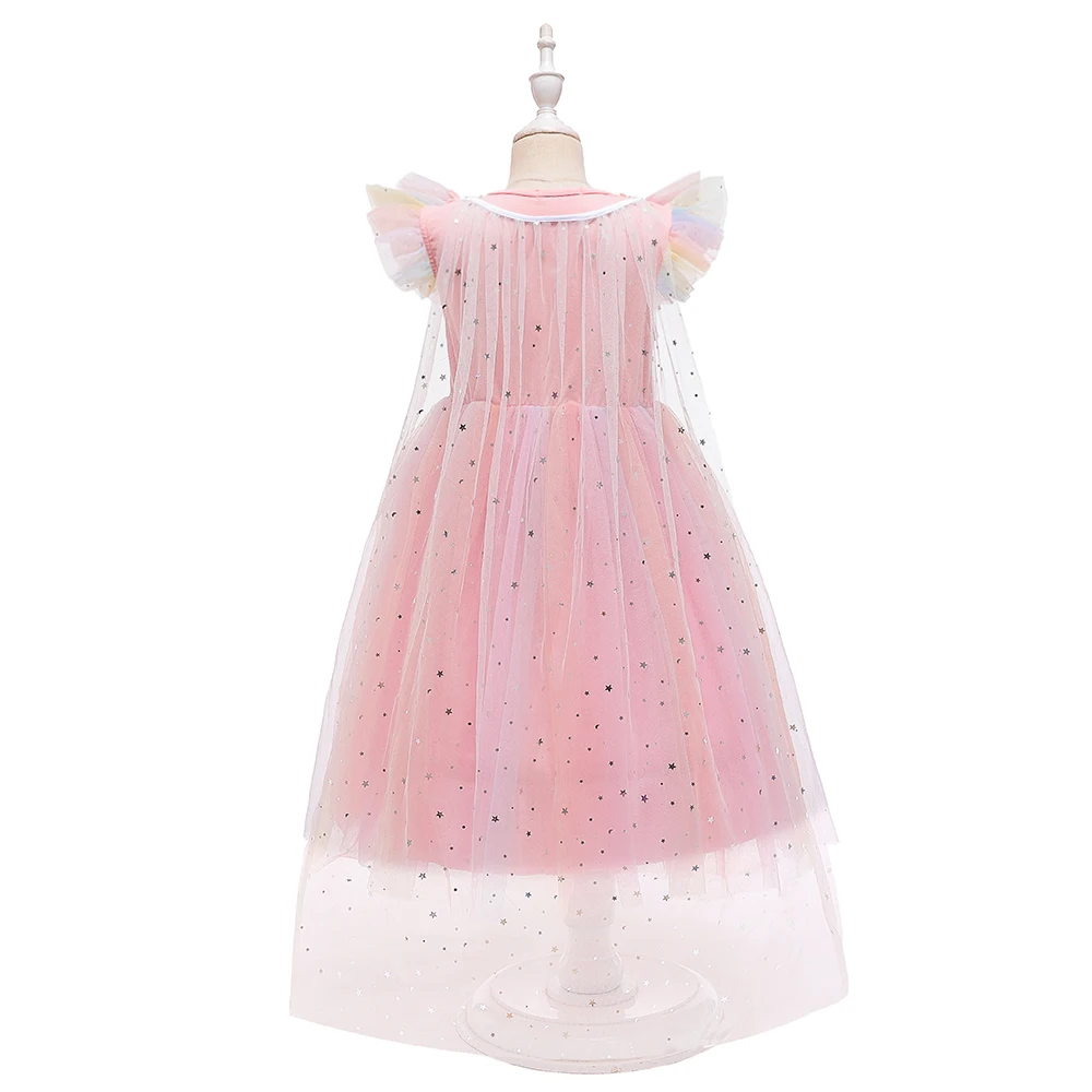 Klassisches Schneeprinzen-Partykostüm für Mädchen, Karneval, Halloween, Weihnachten, Tüll-Geburtstagskleid, Ballkleid, Mädchen-Cartoon-Kleid – Detail 4