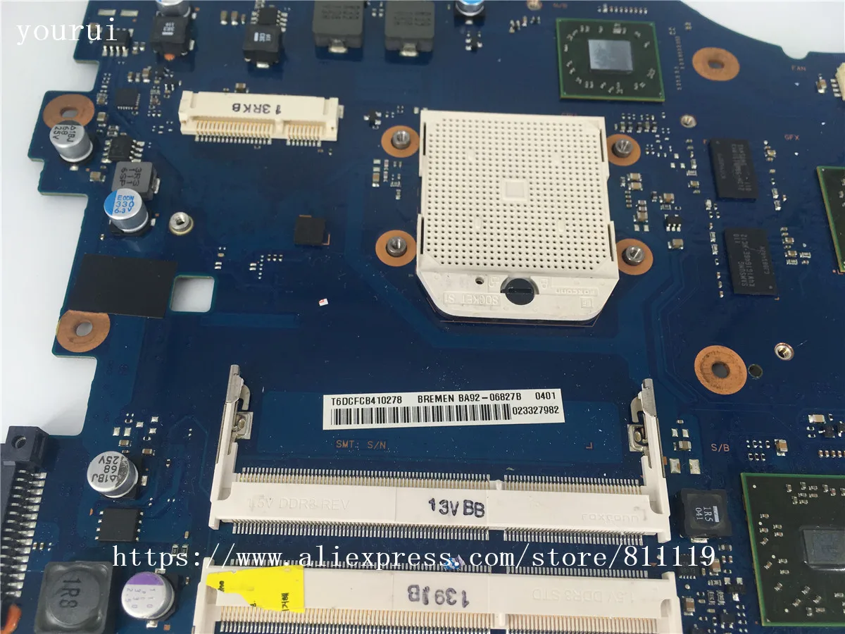 Imagem -03 - Placa-mãe do Portátil para Samsung Csrzsz Ba9206827a Ba92-06827b Ba41-01359a Np-r525 R525 Ddr3 Testado