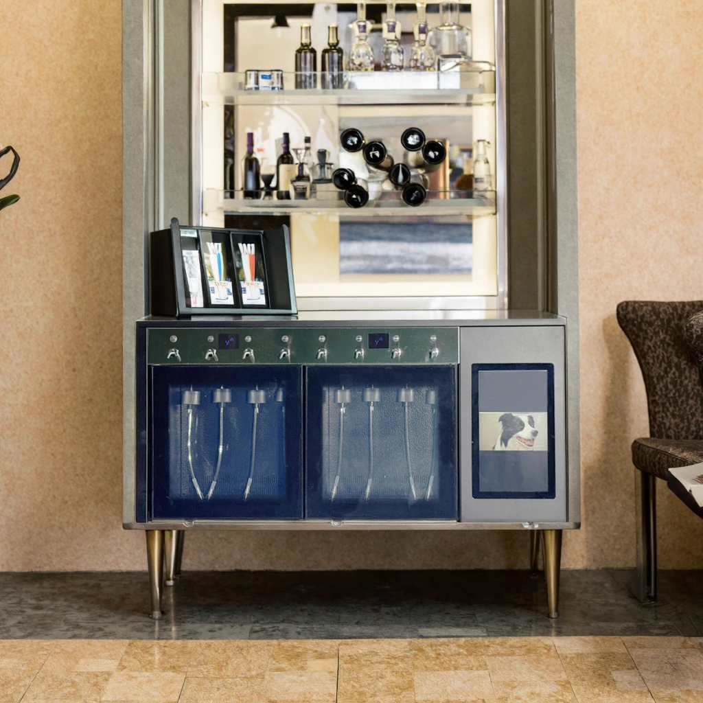 Household 8 Bottles Top Stainless Steel Electric Wine Dispenser