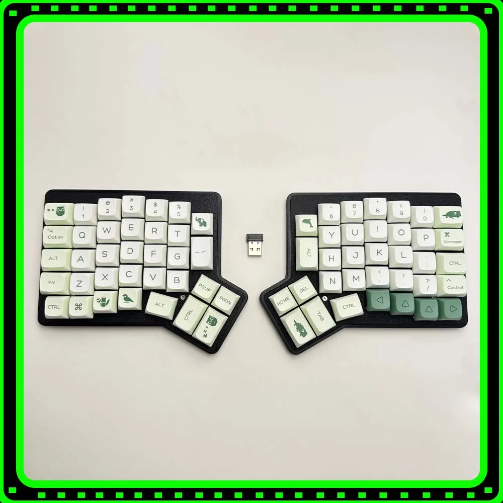 Redox Ergodox Kabellose Split-Mechanische Tastatur PLA-Gehäuse Hot-Pluggable 2,4G Ergonomische Ergo-Tastatur Unterstützt VIAL Horn PC Geschenke