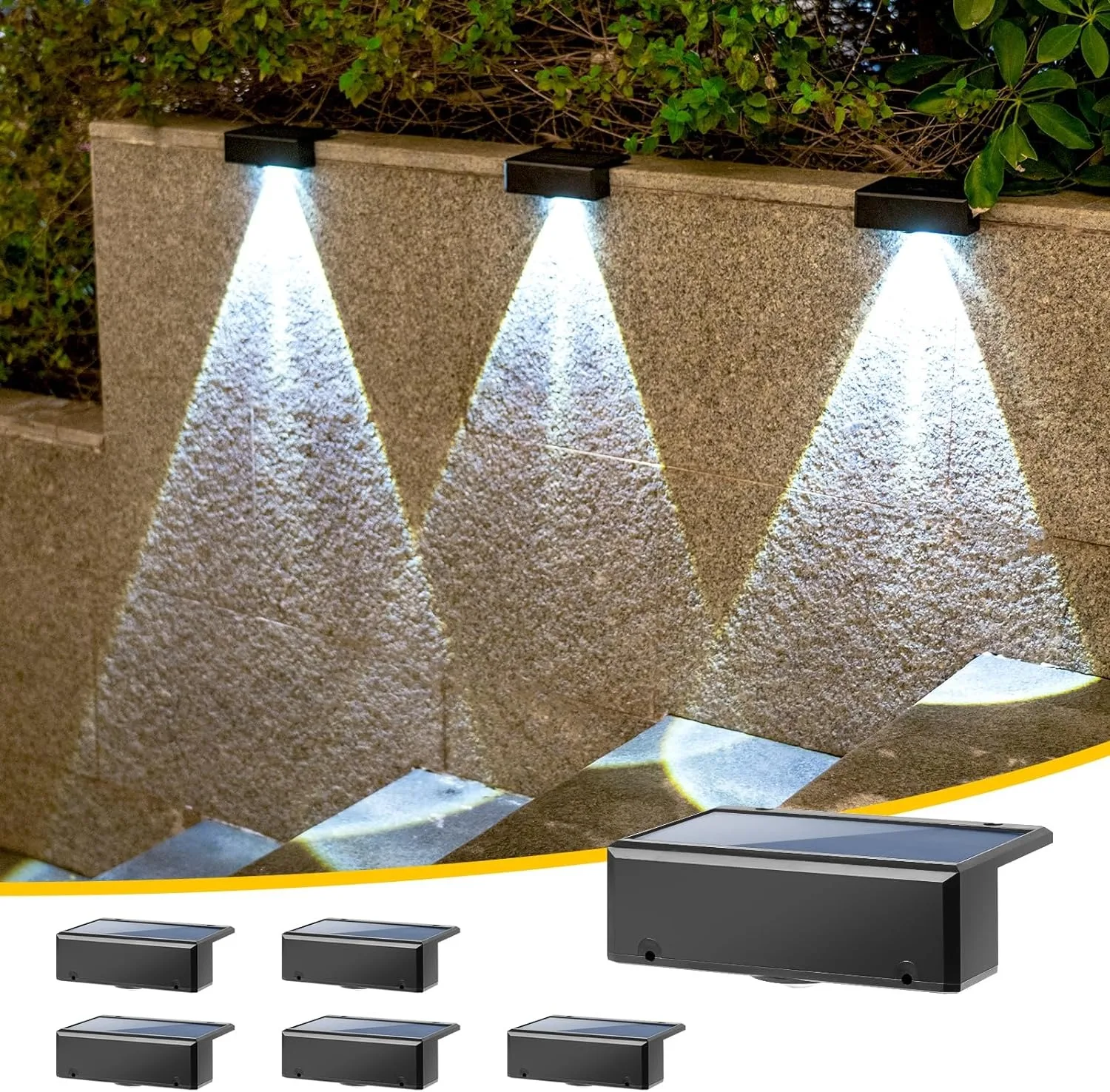 LED solar courtyard light, super bright waterproof solar light, balcony staircase street light, outdoor sunlight LED light