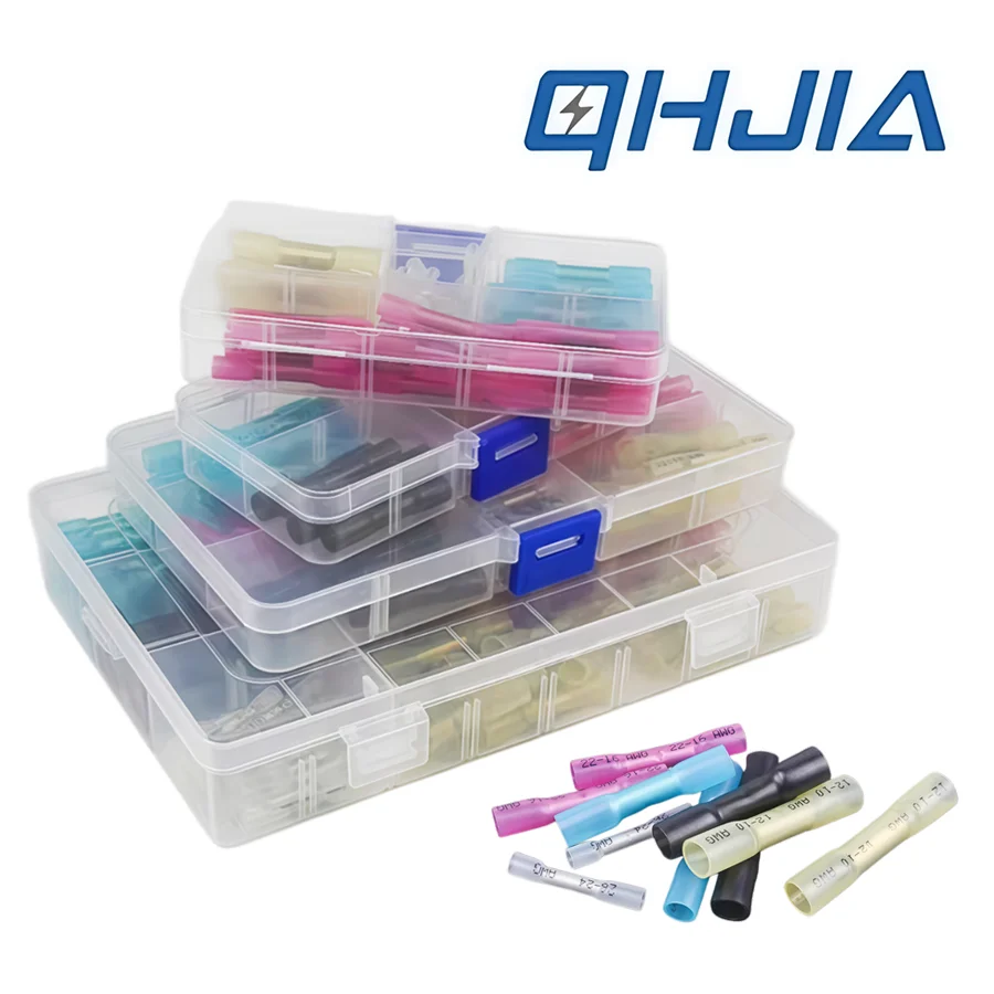 Waterproof Heat Shrink Butt Splice Connectors, Insulated Mid-Connect Terminal for 26-10 AWG Automotive  Marine Electrical Wire