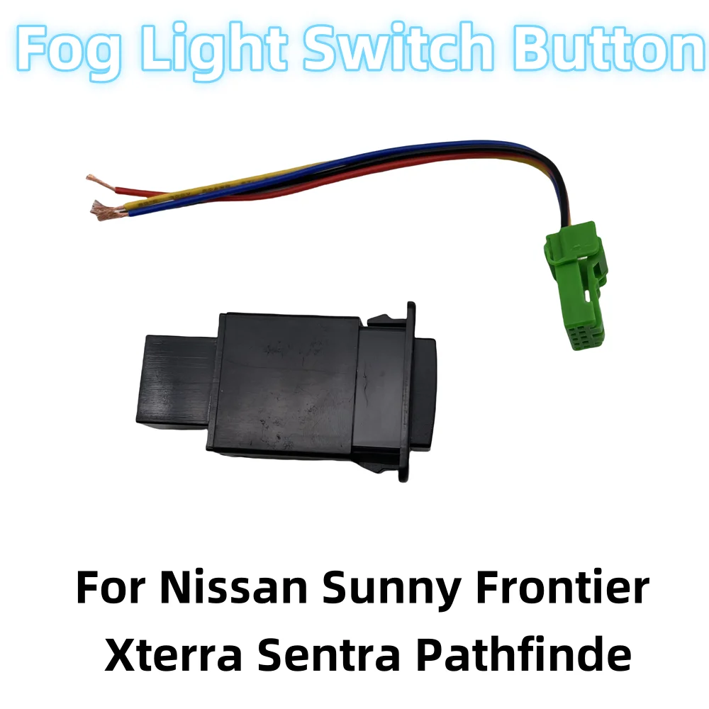 High Quality ABS+PCB Car Front Fog Light Switch Button For Nissan Sunny Frontier Xterra Sentra Pathfinde 5-Pin 4-Wires DC12V