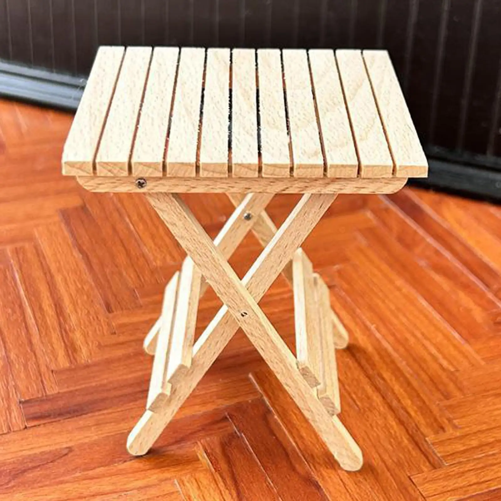 

1/6 Dollhouse Table Model Table Model Folding Pretend Play DIY Accessory