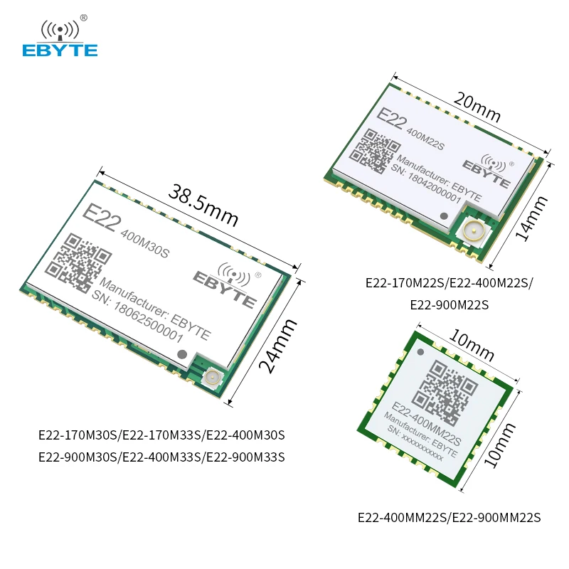 SX1262 SX1268 Lora Spread Spectrum EBYTE E22-M Series High-Precision TCXO 170/433/868/915MHz Long Distance Wireless SMD Module