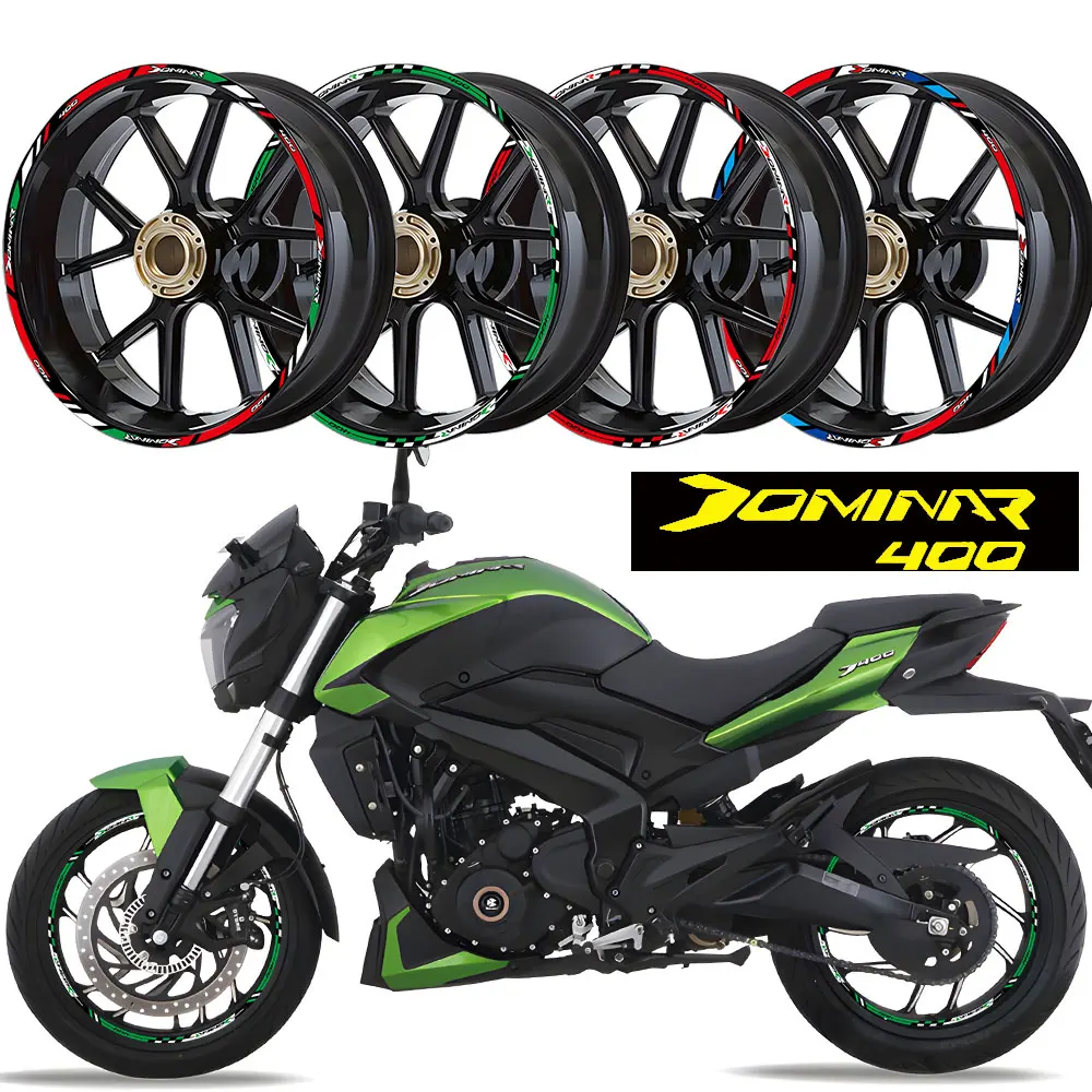 For Bajaj Dominar400 2017 2018 2019 2020 2021-2023 Roda Stiker Sepeda Motor Tahan Air Rim Garis Dominar 400 2022 Aksesoris untuk