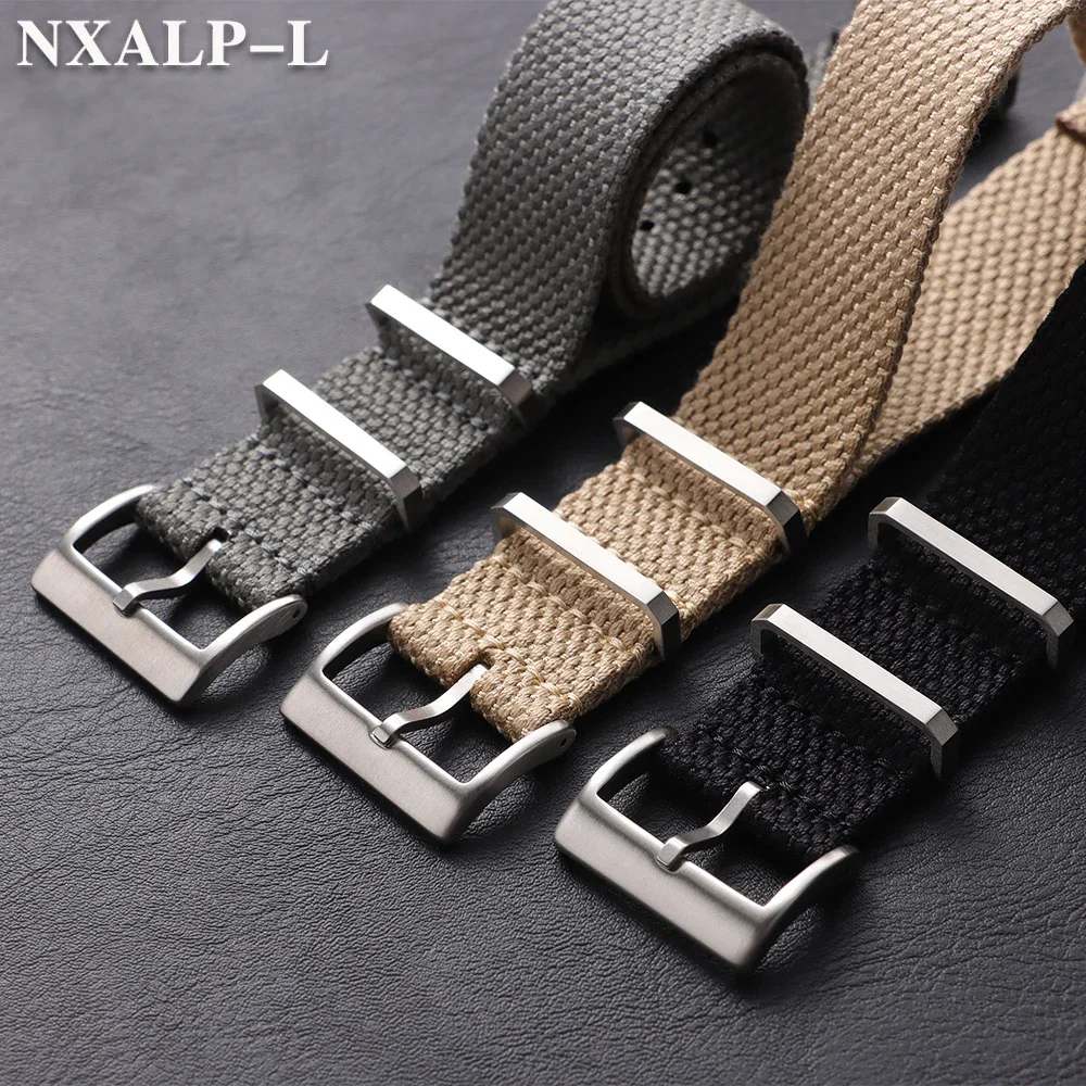 القطن النايلون حزام ل Seiko ل أوميغا معصمه 20 مللي متر 22 مللي متر لينة الكتان حزام (استيك) ساعة النساء الرجال العسكرية الرياضة سوار إكسسوارات