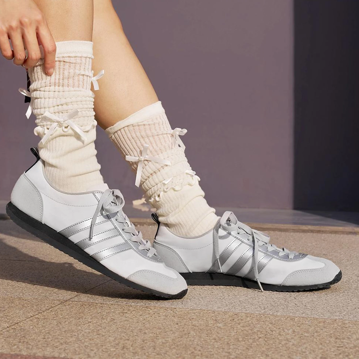 

Adidas genuine VS JOG 2.0 men's and women's thin soled classic casual shoes JR4653