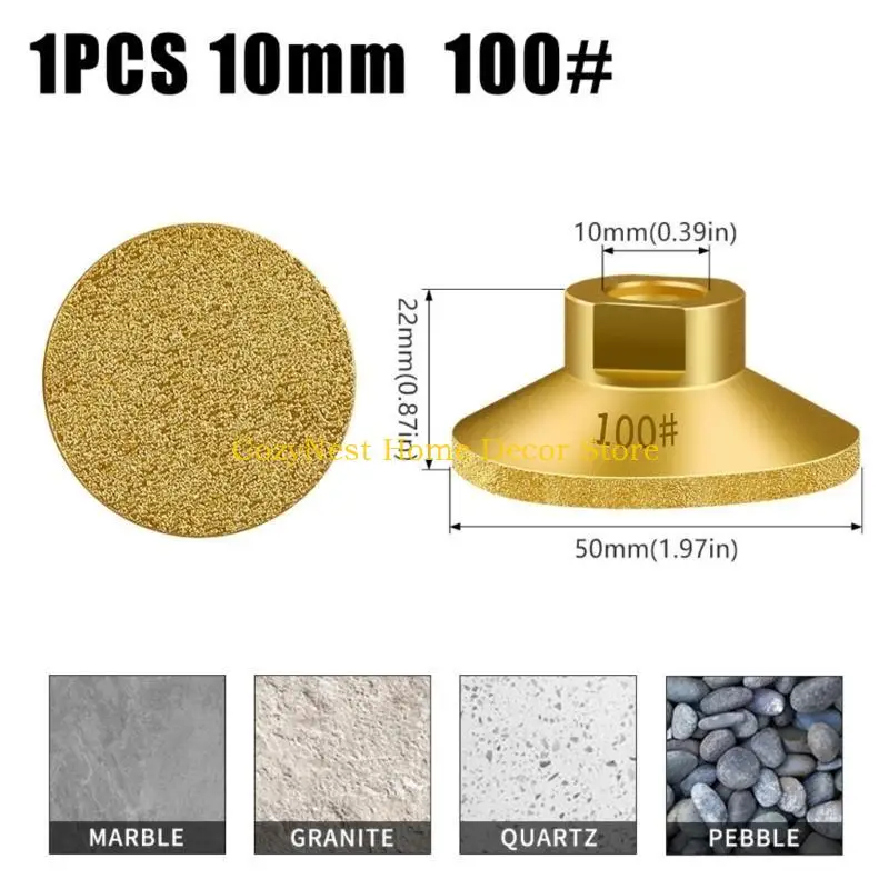

92MF Многофункциональная алмазная паяная шлифовальная головка, абразивная накладка для мрамора, гранита и керамических отделка
