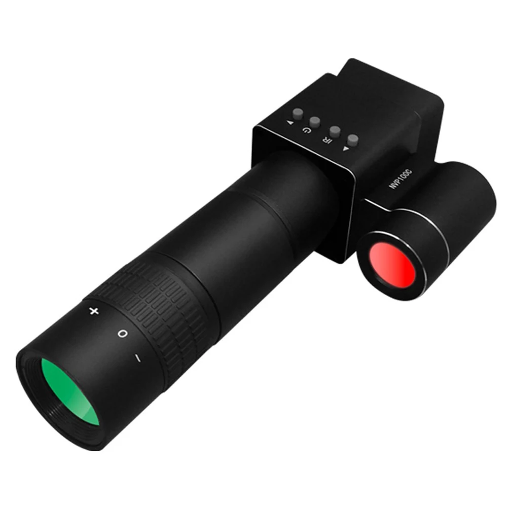 Ponbos NVP100C metales visión nocturna alcance 1080P HD impermeable infrarrojo Monocular telescopio cámara para caza Camping