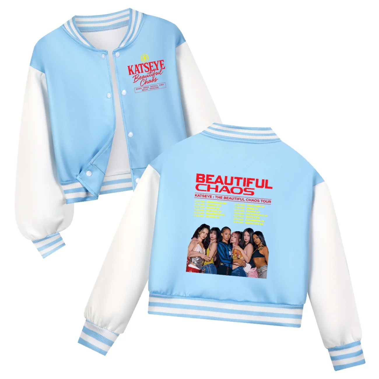 

Hot Katseye Funny Kids Clothes Cartoon Fashion Boys Baseball Uniform Spring Autumn Baby Girls Casual Hoodies Children Costume