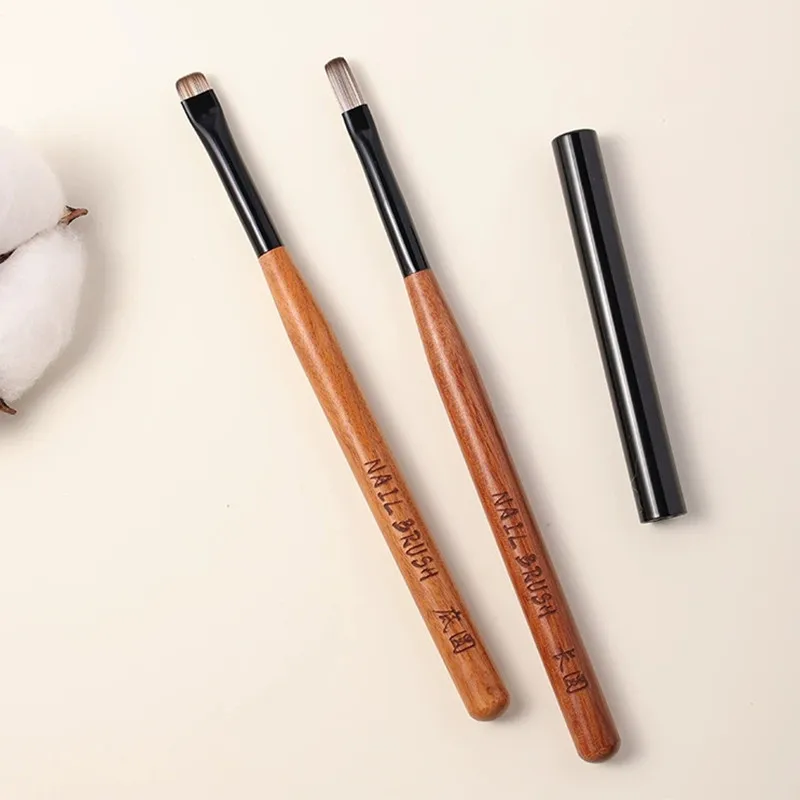 2 نمط خشب الصندل جل اللوحة فرشاة مسمار الفن الاكريليك منشئ ملحق ل هلام تلميح تمديد المهنية مسمار الفن فرش #1