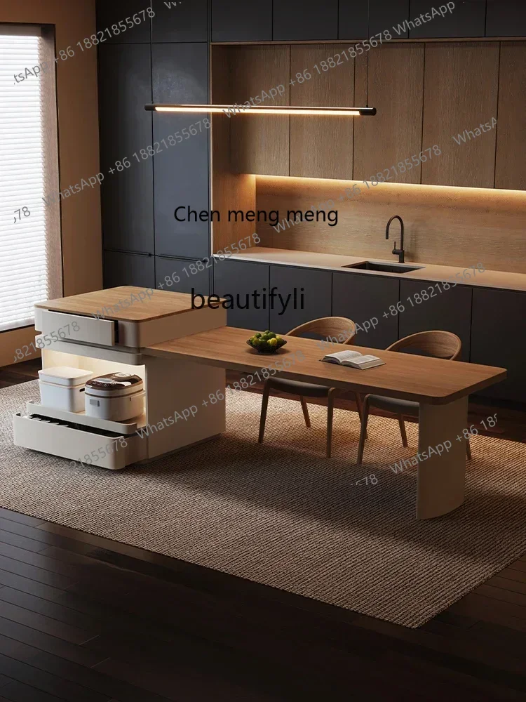 xzzY13 Shimadai dining table light luxury rock slab new open high-end home collapse restaurant guide platform