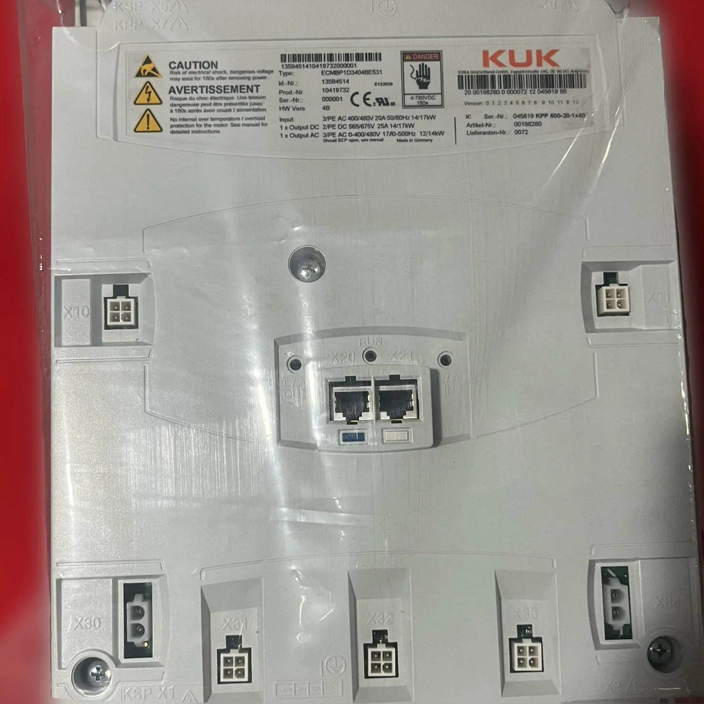 KSP600 3x20 00-198-266 KRC4 Robot Power Supply For KUKA