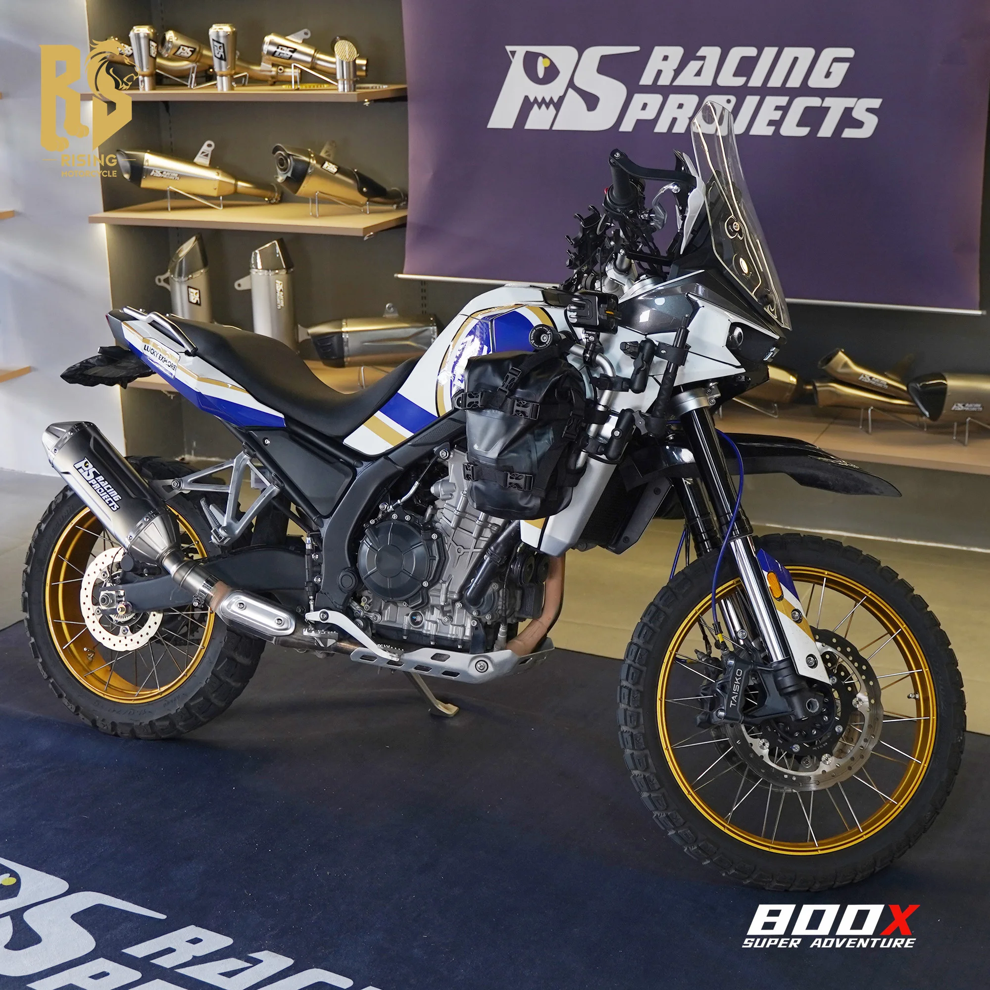 

Выхлопная система RS T148 Slip-On для KOVE 800X 2021-2026, интегрированная, из нержавеющей стали, идеально подходит для тюнинга мотоциклов.