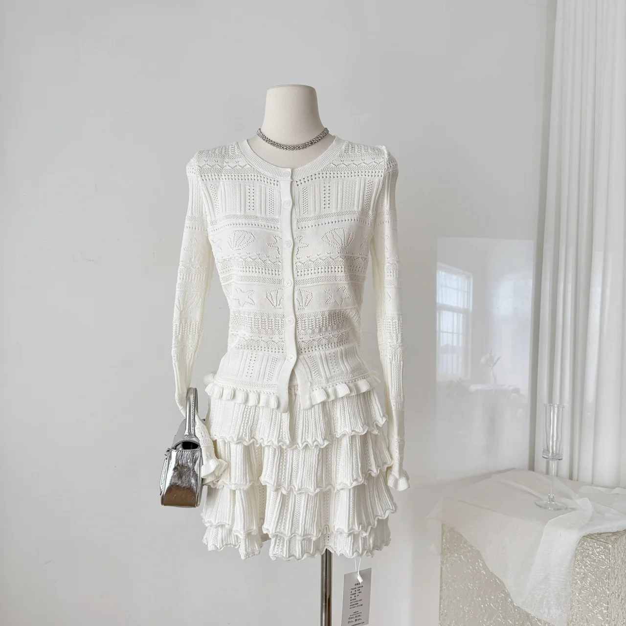 

Two piece set Knit lool sleeve Dress Fashion Vestidos Slim Party Club Summer casual Hotsweet slip Dresses