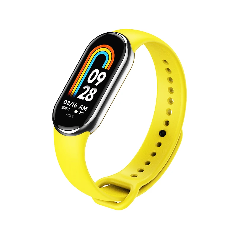 Siliconen bandje voor Xiaomi Mi Band 9 8 bandje NFC sport rubberen armband polsbandje Pulseira Correa Xiaomi Smart Band 10 accessoires
