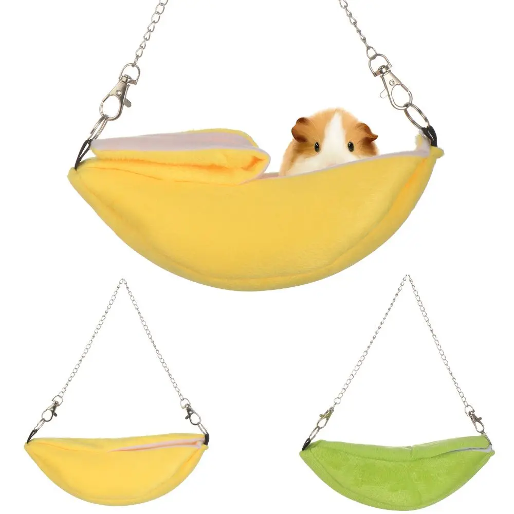 Guinea Pig Rat Hanging Beds Animal Bed Hamster Nest Pet Cage Banana Shape Hammock Small Animal Cage