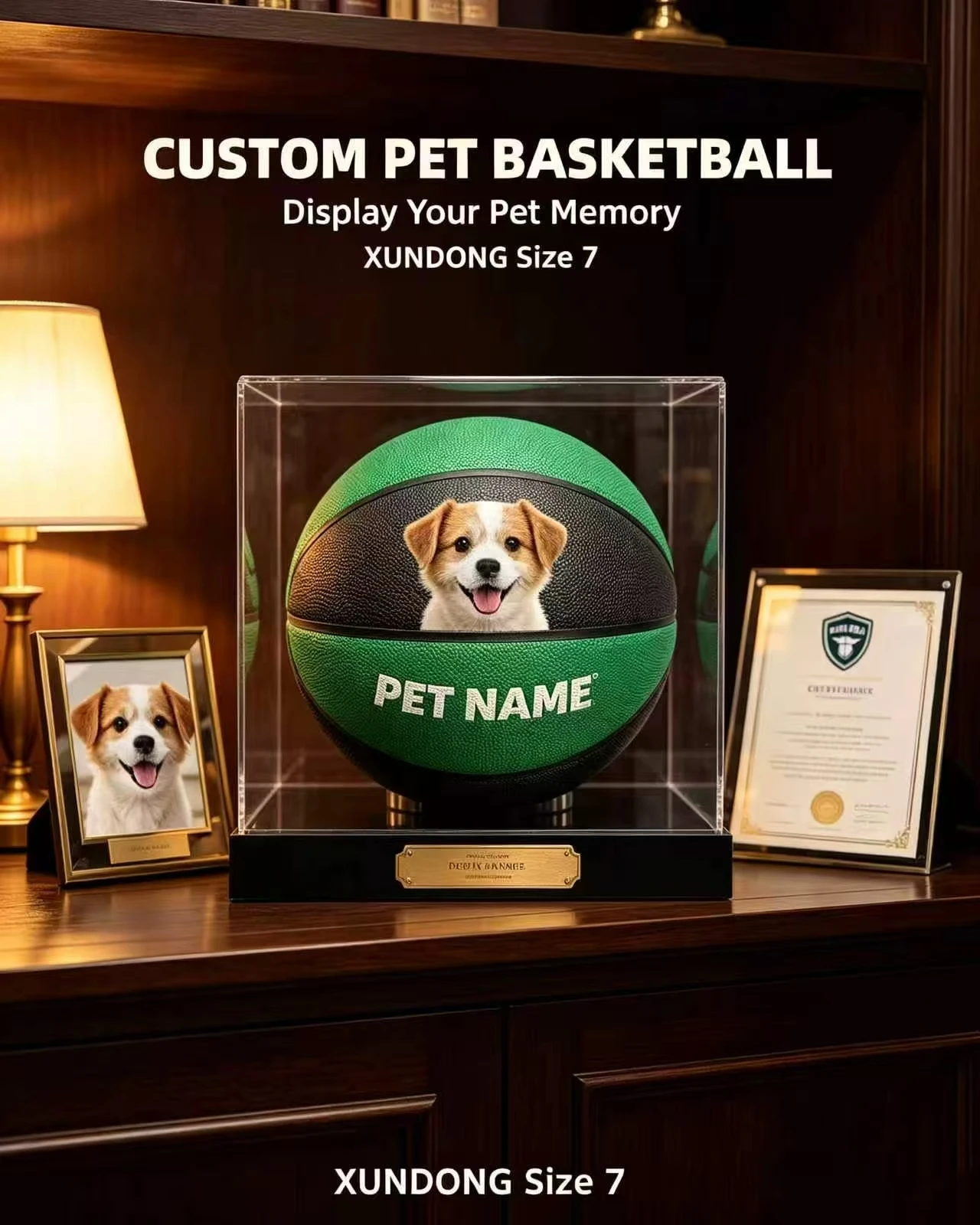 Size 7 Custom Basketball Personalized Game Ball Custom Printed Team Logo Name/Pet Photo NonSlip Wear Resistant PU Basketball