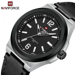 NAVIFORCE NF9233 Original New Luxury Watch For Men Sport Waterproof Clock High Quality Fashion PU Strap Male Quartz Wristwatches