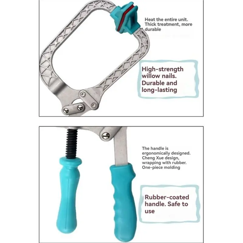 N96R Tensioner Clamp Tool Manual Diamond Mesh Puller Window Screen Leveling Pliers For Wire Mesh Installation Straining