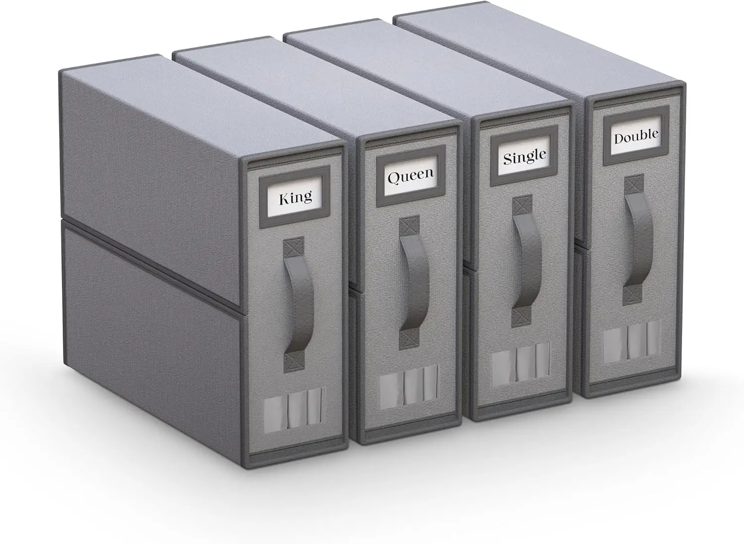 

Органайзер 4 упаковки, складные льняные органайзеры для шкафа и хранения, органайзер для простыней размера Queen & King, коробка для хранения постельного белья для B